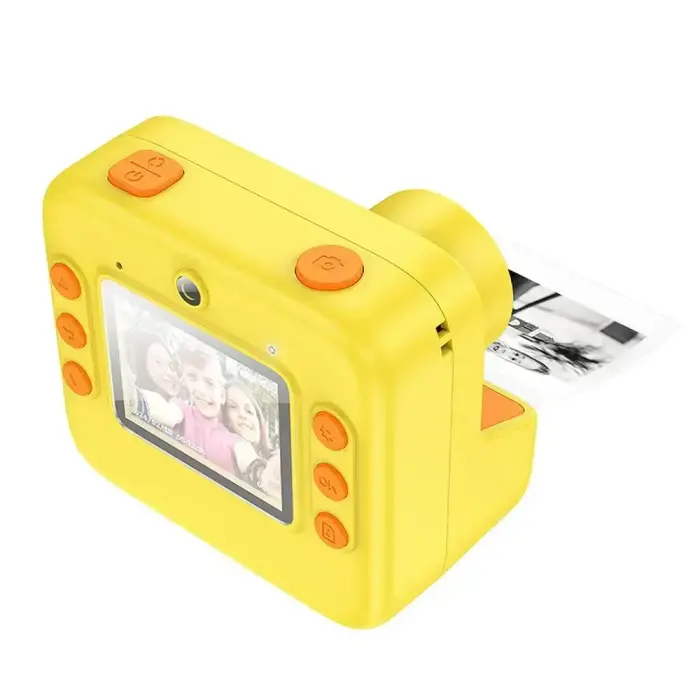 Digital kids camera with printer Hoco 1MP 2,0" HD Ready DV200 yellow Foto 4