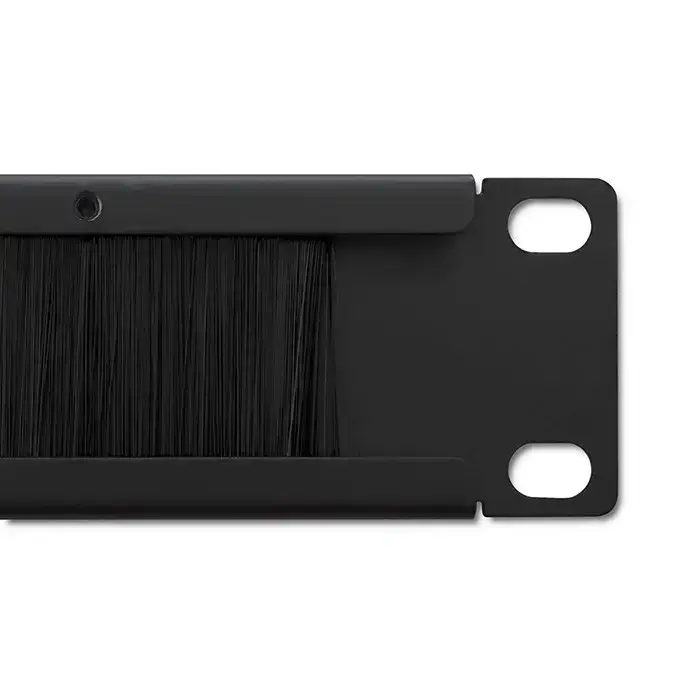 Qoltec Solid steel brush strip for 19" racks | 1U Foto 4