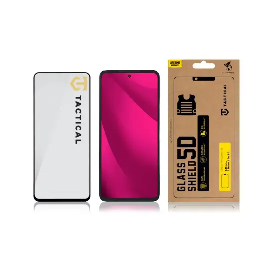 Tactical Glass Shield 5D for T-Mobile T Phone 2 Pro 5G Black Foto 2