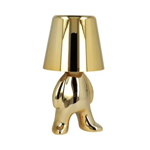 Night lamp Golden Man design A Фото num