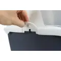 Лоток для кошачьего туалета : Trixie Vico Easy Clean Litter Tray, 40*40*56, серый|белый Фото num