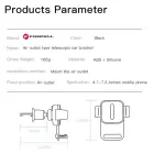 Car phone holder Forcell F-Grip Guardian AV air vent black Photo