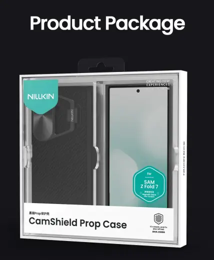 Nillkin CamShield Prop Magnetic Pen Slot Case for Samsung Galaxy Z Fold 7 Black Foto 11