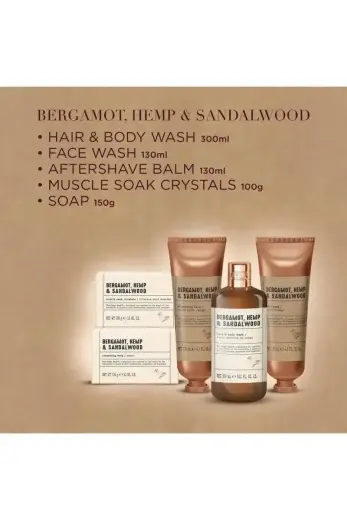 Debenhams Men the Fuzzy Duck Bergamot, Hemp & Sandalwood Men's Refreshing Wash Kit Gift Set Foto 4