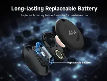 Lifemate GPS Bluetooth LifeTag Tracker HD-P16-3 Android + keyring black (damaged packaging) Фото num