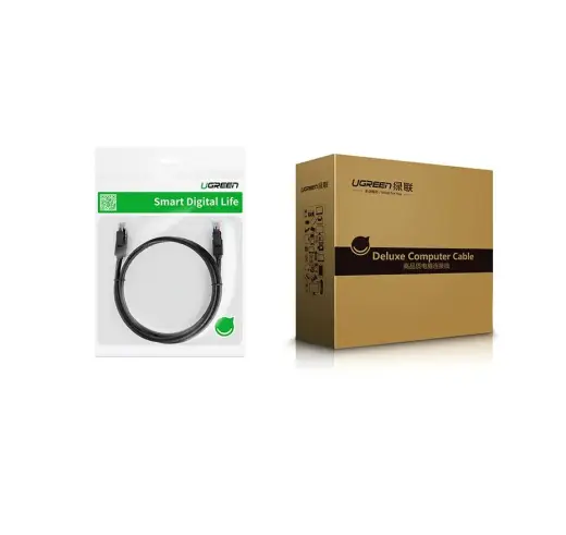 Ugreen Ethernet patchcord cable RJ45 Cat 6 UTP 1000Mbps 5m black (20162) Фото num