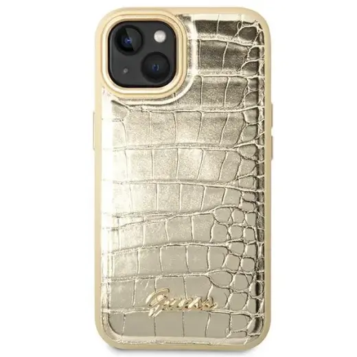 Guess GUHCP14MHGCRHD iPhone 14 Plus 6,7" złoty|gold hardcase Croco Collection Фото num