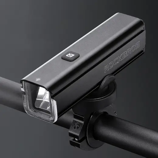 Rockbros 24610002001 front bicycle light 1000 lm + USB-C - USB-A cable - black Photo