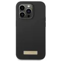 Guess GUHMP14XSBPLK iPhone 14 Pro Max 6,7" czarny|black hard case Silicone Logo Plate MagSafe Фото num