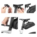 Rockbros B69 bicycle saddle bag 1.7l with easy release system - black Фото num