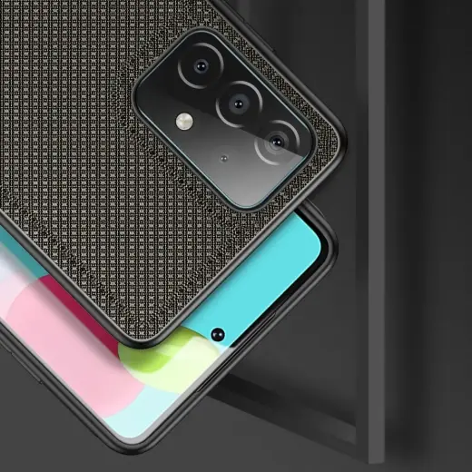 Dux Ducis Fino case covered with nylon material for Samsung Galaxy A72 4G green Photo