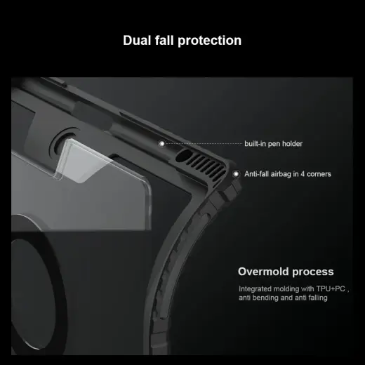 Nillkin Bumper Link Keyboard Case (Backlit Version) for iPad Pro 13 2024 Black Фото num