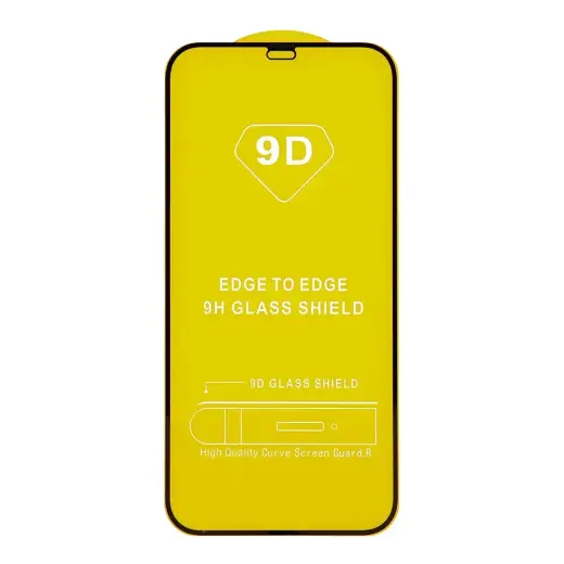 Tempered glass 9D for Honor X7a black frame Foto 2