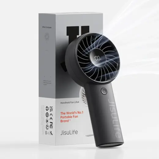 Jisulife Handheld Fan Life4 5000mAh Portable USB Fan - Black Foto 4