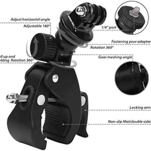 Bicycle flashlight holder rotates 360 degrees Foto 13