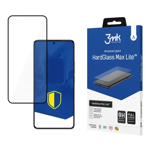 Tempered glass 3mk HardGlass Max Lite Black for Xiaomi Poco F6 Фото num