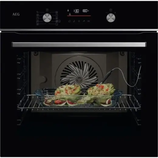 Electrolux cepeškrāsns ar riņķa sildelementu, iebūv., 71l, melna Foto 6