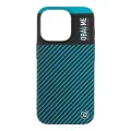 OBAL:ME Flossy Stripes Cover for Apple iPhone 16 Pro Black|Teal Photo