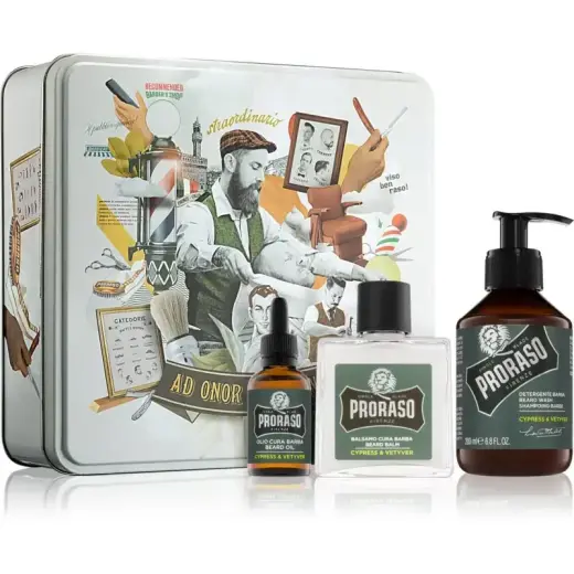 Klas Ical Gift Set Beard Products Cypress & Vetyver