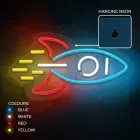 Neon PLEXI LED ROCKET multicolor NNE18 Neolia Фото num
