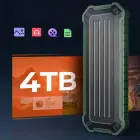 Wzmocniona kieszeń dyskowa Orico OTPX-G2 M.2 NVMe/SATA SSD USB-C 3.2 taktyczna - szaro-zielona Foto 5