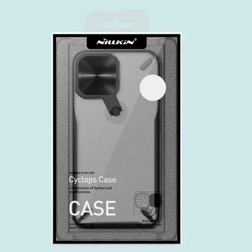 Nillkin Cyclops Case durable case with camera cover and foldable stand for iPhone 13 black Foto 14