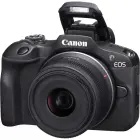 Canon Camera EOS R100 + RF-S RFS 18–45mm IS STM Kit black Schwarz (6052C013) Photo