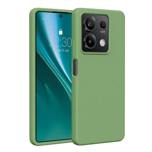 Etteri Silicone case for Xiaomi Redmi Note 13 5G light green Foto 1