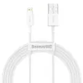 Baseus CALYS-C02 Superior провод для передачи данных и зарядки | USB-A на Lightning | 12W | 2m | белый Фото num