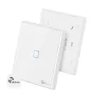 Belaidis liečiamas sieninis jungiklis, valdomas RF Sonoff T2EU1C-RF Foto 1