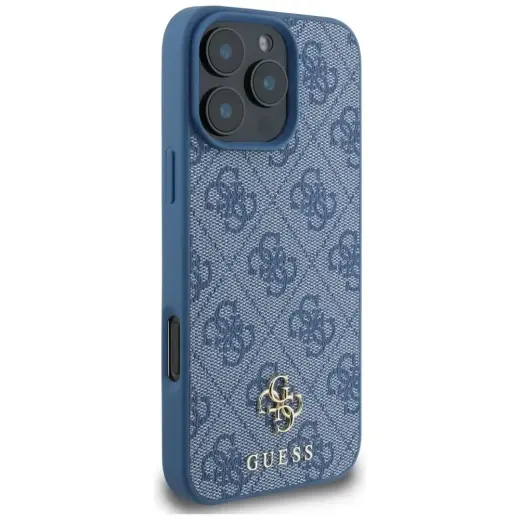 Etui Guess HC PU 4G Small 4G and Classic  do iPhone 16 Pro Max MagSafe niebieski Фото num