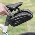 Rockbros B69 bicycle saddle bag 1.7l with easy release system - black Фото num