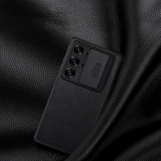 Nillkin Qin Pro telefona maciņš Samsung Galaxy S25 Ultra black Foto 6