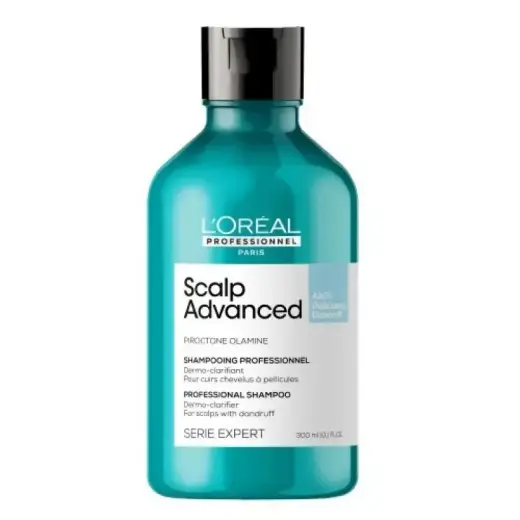 L'oreal Professionnel Serie Expert Scalp Advanced Anti-Dandruff Dermo-Clarifier Shampoo for Scalps with Dandruff and Visible Flakes 300Ml in Clear Photo