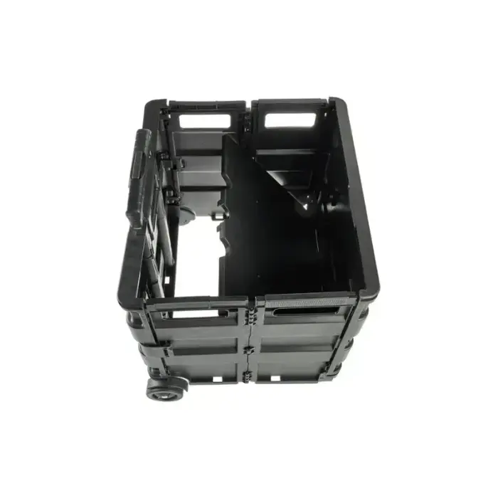Foldable shopping cart with load capacity up to 35kg Olli 65L 42x40.5x38cm black Photo