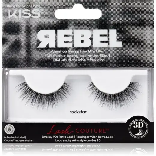 KISS Rebel False Eyelashes Rockstar 2 Pc Foto 2