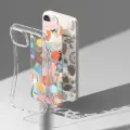 Ringke Fusion Design Armored Sleeve Cover with Gel Frame for iPhone 14 Plus transparent (Floral) (FD637E31) Photo
