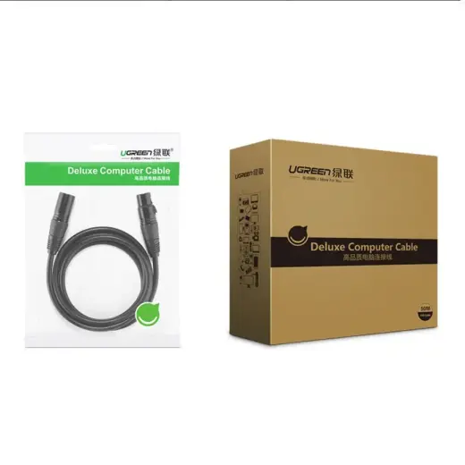 UGREEN AV130 XLR female to XLR Male cable - 2m (black) Photo