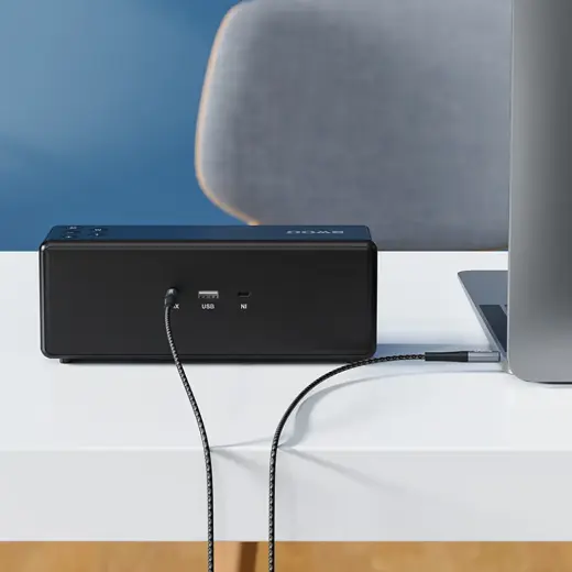 BWOO Nylon braided+Aluminum-alloy shell aux cable BO-AUX064 3.5mm to 3.5mm Foto 4