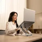 Wozinsky WRS-CPY84SS Aluminum Laptop and Tablet Stand + Free Smartphone Stand - Silver Foto 8