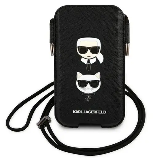 Karl Lagerfeld Choupette Head Saffiano PU Pouch L Black Foto 2