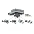 Garden sofa two-seater Elements 2 Seater gray/light gray — Photo 3