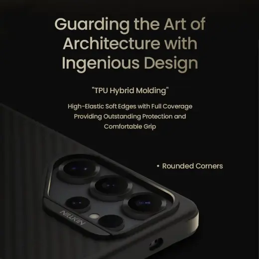 Nillkin Synthetic Fiber PRO Magnetic Hard Case for Samsung Galaxy S25 Ultra Black Фото num