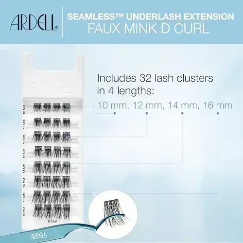 Ardell Seamless False Eyelashes, Fauxmink D Curl, 32 CT Foto 6