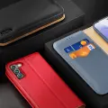 Dux Ducis Hivo Leather Flip Cover Genuine Leather Wallet For Cards And Documents Samsung Galaxy S22 + (S22 Plus) Red Photo