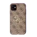 Guess case for iPhone 11 | XR from the 4G Big Metal Logo series - brown Photo