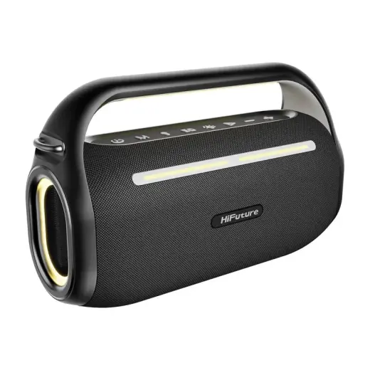 HiFuture Music Box 100 Bluetooth Speaker + 2 microphones (black) Фото num