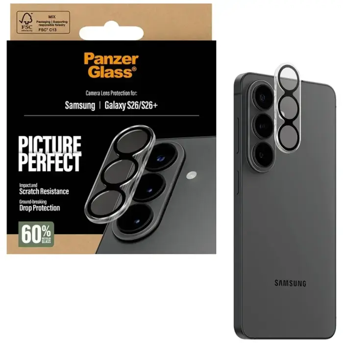 Tempered glass lens protector PanzerGlass PicturePerfect Lens Protector for Samsung Galaxy S26 / S26 Foto 4