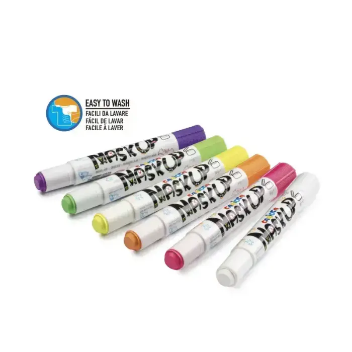 Sejas krāsas CARIOCA Mask Up Neon 6gab Foto 2