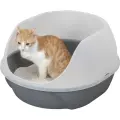 Kaķu tualete : Trixie Simao cat litter tray, high rim, 48 × 30 × 58 cm, grey Foto 2